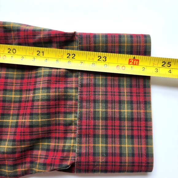 LL Bean Plaid Shirt Men's Large Regular Wrinkle Resistant Long Sleeve Button Up - Picture 5 of 9